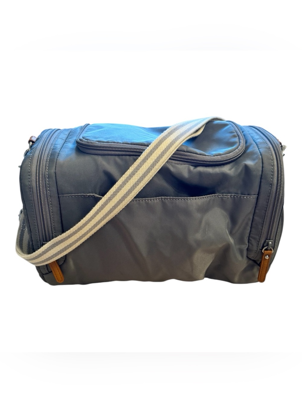 Pottery barn kids gray breastmilk pump duffle cooler travel bag with bottle bag